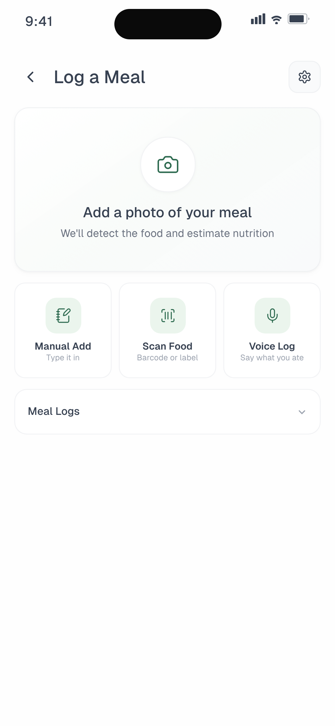 Meal logging